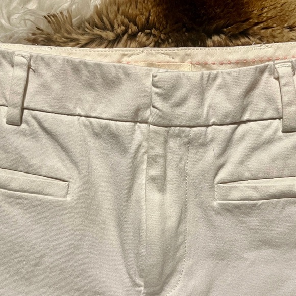 Maeve Structured Tab Front White Trousers! Sz S! So Fresh! - Picture 2 of 4